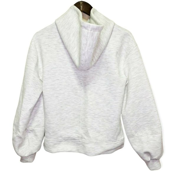 Topshop Women's Size 0-2 Oversized Panel Hoodie Drawstrings Jacket Light Gray - Picture 5 of 10